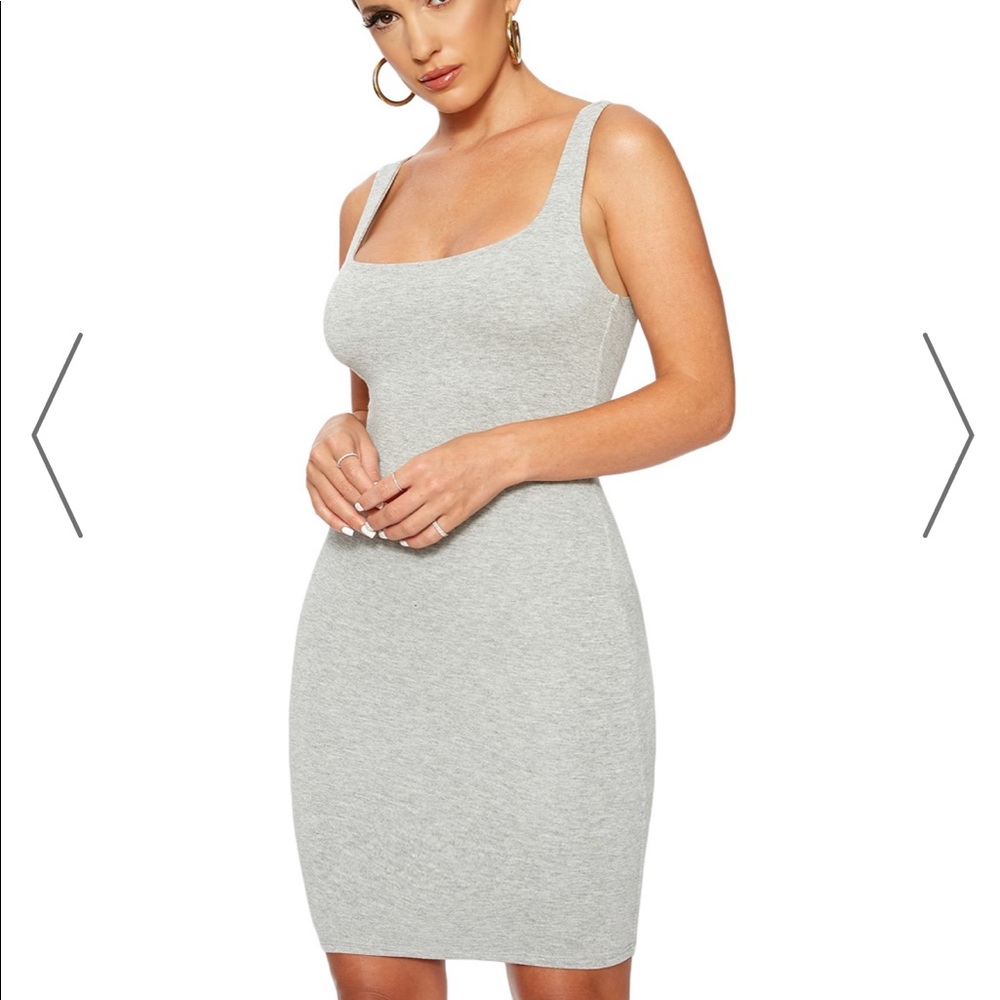 Naked Wardrobe Gray Mini Dress